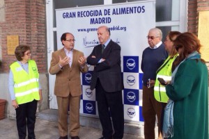 Del Bosque en el Banco de Alimentos de Madrid