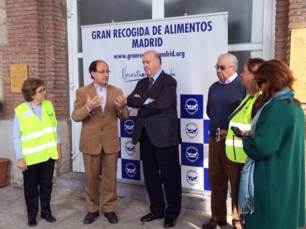 Del Bosque en el Banco de Alimentos de Madrid