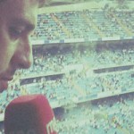 Antonio Muelas en cabina de retransmisión de radio - RNE - FÚTBOLSELECCIÓN